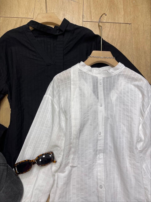 MATINEE Cotton V-Neck Long Sleeves Tops
